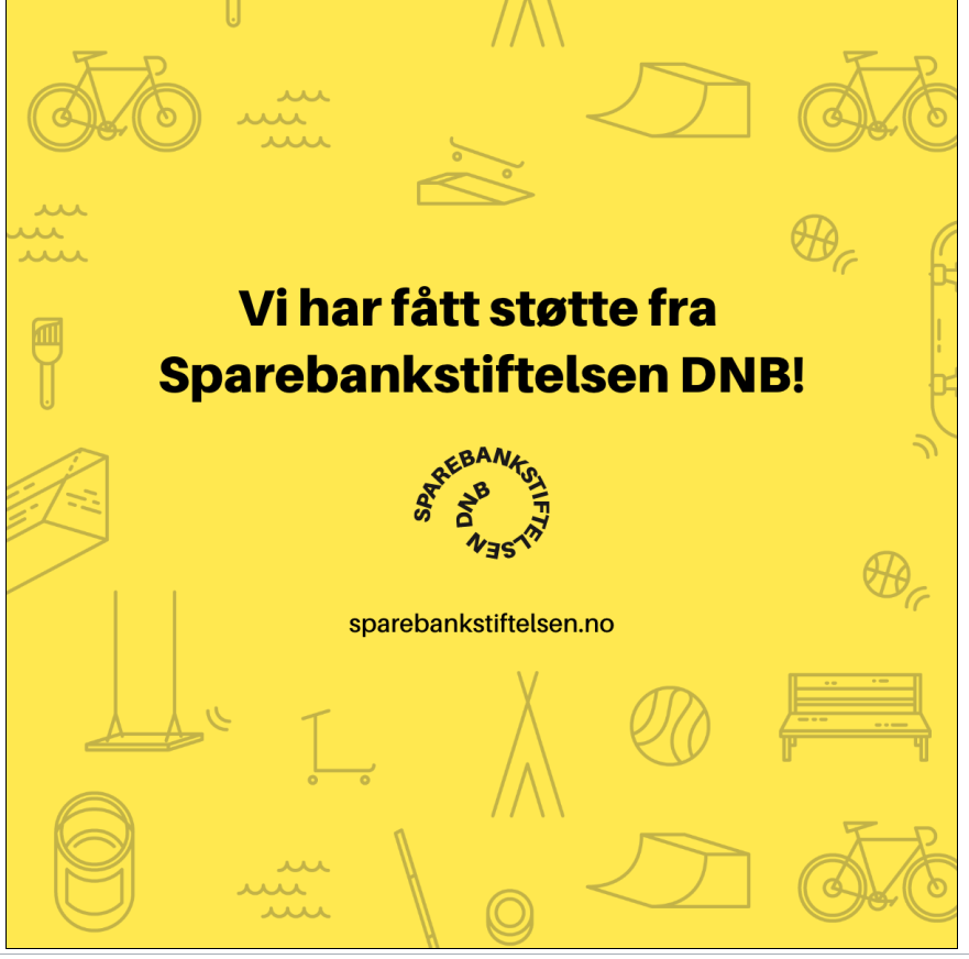 Vi har fått støtte fra Sparebankstiftelsen DNB!